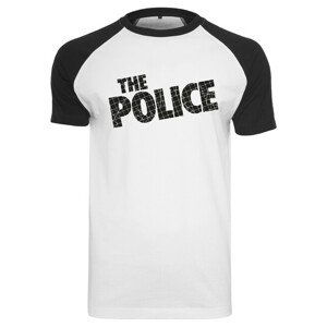 Mr. Tee The Police Logo Raglan Tee wht/blk - M