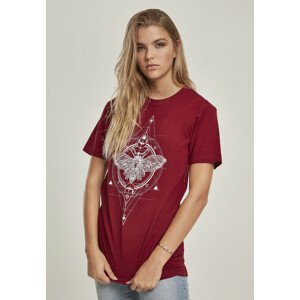 Mr. Tee Ladies Moth Tee burgundy - M