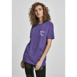 Mr. Tee Ladies Never On Time Tee ultraviolet - XS