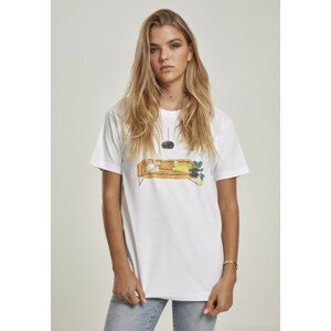 Mr. Tee Ladies Sofa Cat Tee white - L