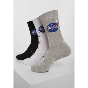 Mr. Tee NASA Insignia Socks 3-Pack black/grey/white - 43–46