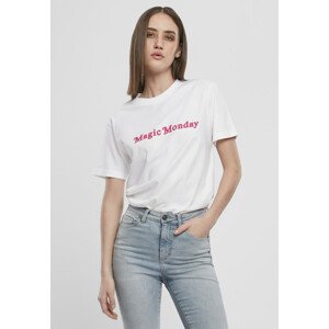 Mr. Tee Ladies Magic Monday Slogan Tee white - L