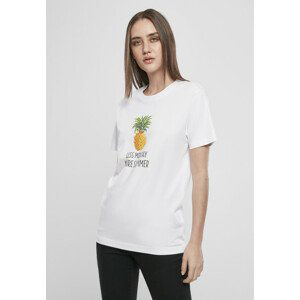 Mr. Tee Ladies Less Monday Tee white - S