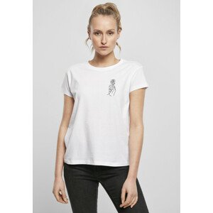 Mr. Tee Ladies One Line Hand Box Tee white - S