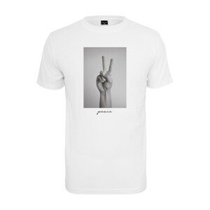 Mr. Tee Peace Sign Tee white - M