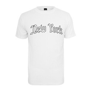 Mr. Tee New York Wording Tee white - M