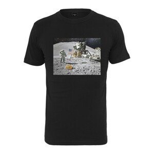 Mr. Tee Pizza Moon Landing Tee black - XS