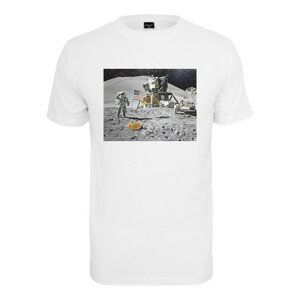 Mr. Tee Pizza Moon Landing Tee white - XL