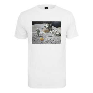 Mr. Tee Pizza Moon Landing Tee white - XXL