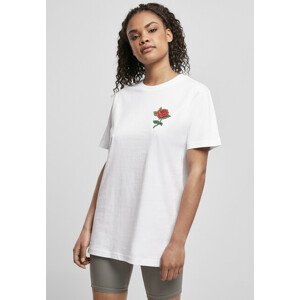 Mr. Tee Ladies Rose Tee white - 5XL