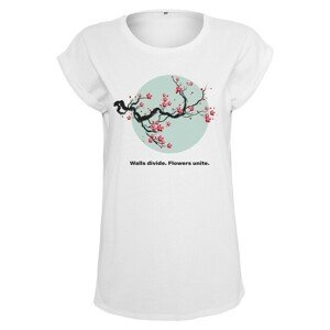 Mr. Tee Ladies Flowers Unite Tee white - L