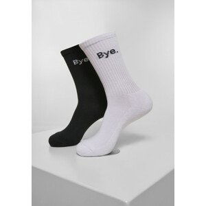 Mr. Tee HI - Bye Socks short 2-Pack black/white - 43–46