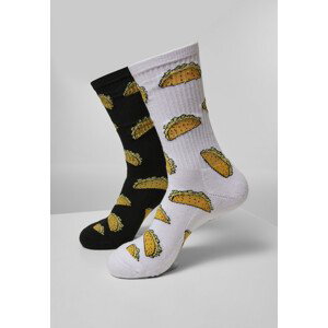 Mr. Tee Taco Socks 2-Pack white/black - 39–42