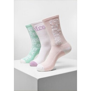 Mr. Tee Endless Socks 3-pack white/lightrose/mint - 47–50