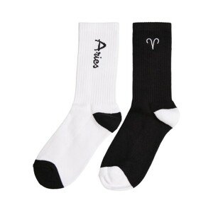 Mr. Tee Zodiac Socks 2-Pack black/white aries - 43–46