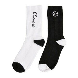 Mr. Tee Zodiac Socks 2-Pack black/white cancer - 47–50