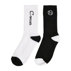 Mr. Tee Zodiac Socks 2-Pack black/white cancer - 35–38