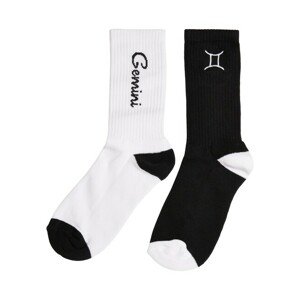 Mr. Tee Zodiac Socks 2-Pack black/white gemini - 43–46