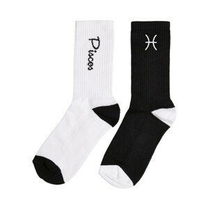 Mr. Tee Zodiac Socks 2-Pack black/white pisces - 43–46