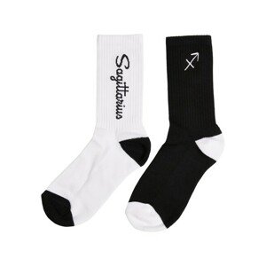 Mr. Tee Zodiac Socks 2-Pack black/white sagittarius - 39–42