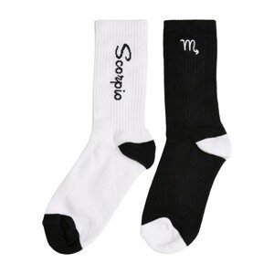 Mr. Tee Zodiac Socks 2-Pack black/white scorpio - 43–46