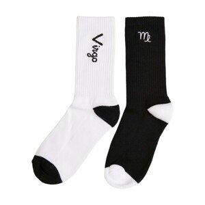 Mr. Tee Zodiac Socks 2-Pack black/white virgo - 35–38