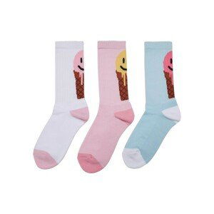 Mr. Tee Fancy Icecream Socks 3-Pack white/multicolor - 39–42