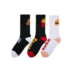 Mr. Tee Fancy Junk Food Socks 3-Pack black/multicolor - 43–46