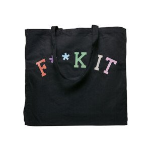 Mr. Tee Fuck It Oversize Canvas Tote Bag black - UNI