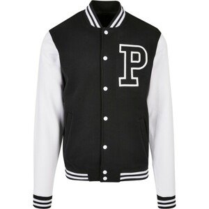 Mr. Tee Pray College Jacket blk/wht - L