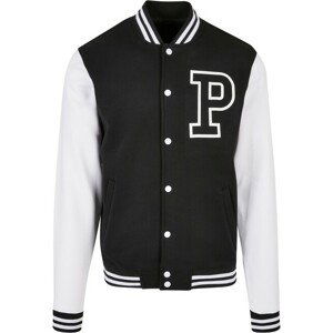 Mr. Tee Pray College Jacket blk/wht - M