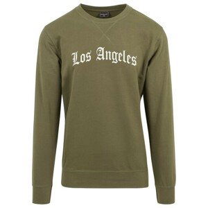 Mr. Tee Los Angeles Wording Crewneck olive - XS