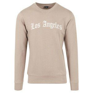 Mr. Tee Los Angeles Wording Crewneck darksand - L