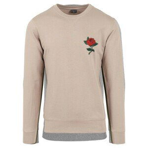 Mr. Tee Rose Crewneck darksand - L