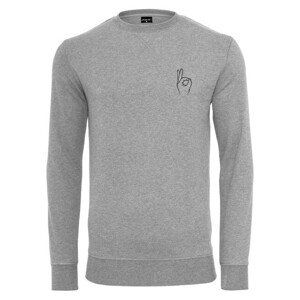 Mr. Tee Easy Sign Crewneck grey - L