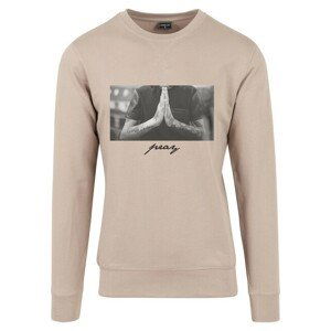 Mr. Tee Pray Crewneck darksand - L