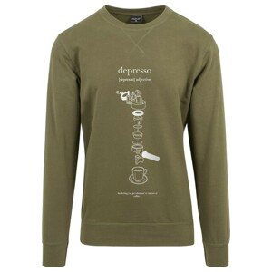 Mr. Tee Depresso Crewneck olive - S