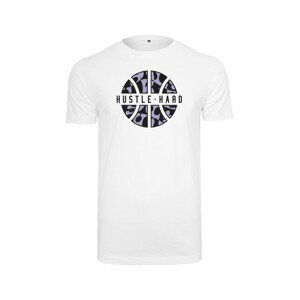 Mr. Tee Hustle Hard Tee white - L