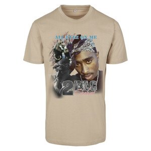 Mr. Tee Tupac Retro Tee sand - L