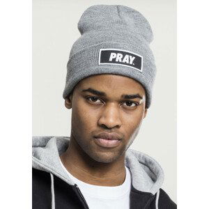 Mr. Tee Pray Beanie h.grey - UNI