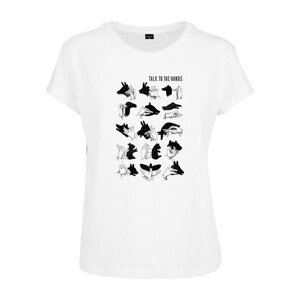 Mr. Tee Ladies Talk To The Hand Box Tee white - XL