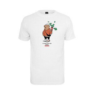 Mr. Tee Bear Money Tee white - S