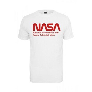 Mr. Tee NASA Wormlogo Tee white - L