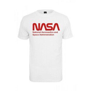 Mr. Tee NASA Wormlogo Tee white - M