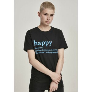 Mr. Tee Ladies Happy Definition Tee black - M