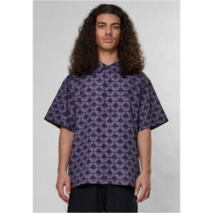 Urban Classics Sense All Over Monogram Print Shirt black - L