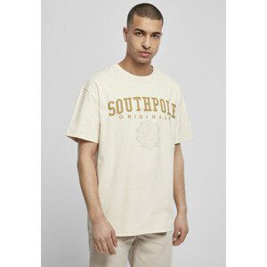 Southpole College Script Tee sand - L