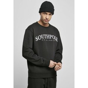 Southpole Script 3D Embroidery Crew black - L