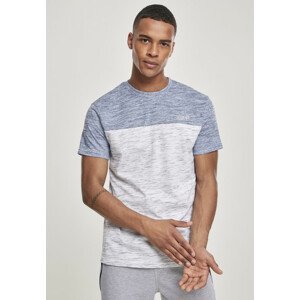 Southpole Color Block Tech Tee marled white - S