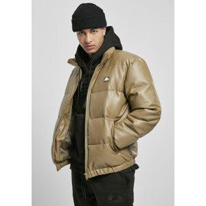 Southpole Imitation Leather Bubble Jacket khaki - L